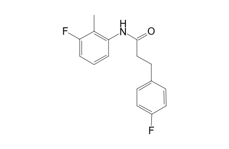N-(3-fluoro-2-methylphenyl)-3-(4-fluorophenyl)propanamide
