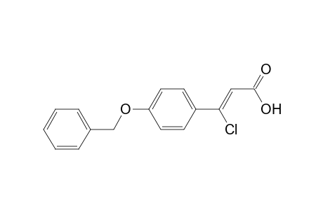 2-Propenoic acid, 3-chloro-3-[4-(phenylmethoxy)phenyl]-