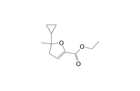 2-Furancarboxylic acid, 5-cyclopropyl-4,5-dihydro-5-methyl-, ethyl ester