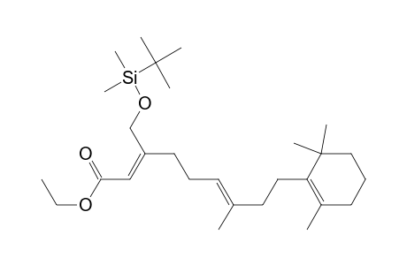Ethyl (2Z,6E)-3-[(t-Butyl)dimethylsilyloxy]methyl-7-methyl-9-(2',6',6'-trimethylcyclohex-1'-enyl)nona-2,6-dienoate
