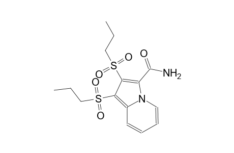 3-indolizinecarboxamide, 1,2-bis(propylsulfonyl)-