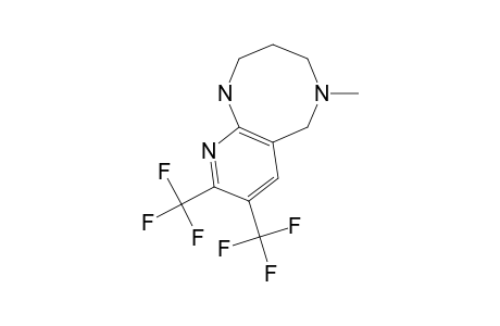 1,2,3,4,5,6-HEXAHYDRO-5-METHYL-8,9-BIS-(TRIFLUOROMETHYL)-PYRIDO-[2,3-B]-1,5-DIAZOCINE