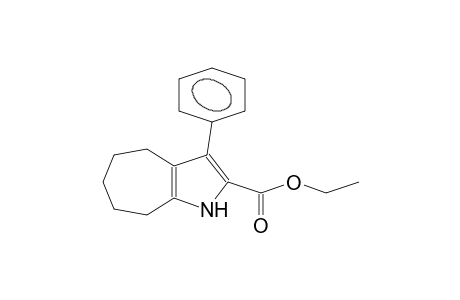 3-Phenyl-1,4,5,6,7,8-hexahydro-cyclohepta(B)pyrrole-2-carboxylic acid, ethyl ester