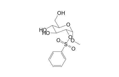 Methyl 2-O-Benzenesulfonyl-.alpha.,D-glucopyranoside