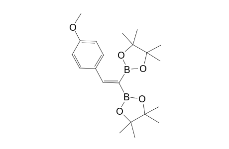 (E)-1-(4-Methoxyphenyl)-2,2-bis{cyclo[3,4-bis(dimethyl)-1-boron-2,5-dioxacyclopentyl]}ethene