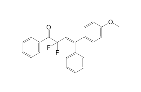 (E)-2,2-difluoro-4-(4-methoxyphenyl)-1,4-diphenylbut-3-en-1-one