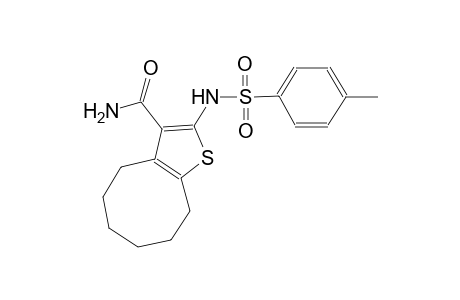2-{[(4-methylphenyl)sulfonyl]amino}-4,5,6,7,8,9-hexahydrocycloocta[b]thiophene-3-carboxamide
