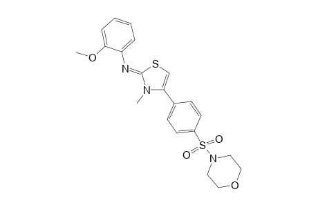 (2-methoxy-phenyl)-[3-methyl-4-[4-(morpholine-4-sulfonyl)-phenyl]-3H-thiazol-2-ylidene]-amine