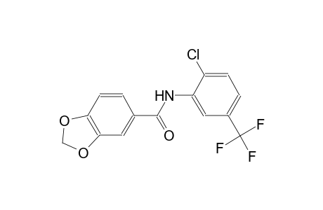 N-[2-chloro-5-(trifluoromethyl)phenyl]-1,3-benzodioxole-5-carboxamide