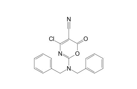 4-Chloro-5-cyano-2-dibenzylamino-6H-1,3-oxazin-6-one