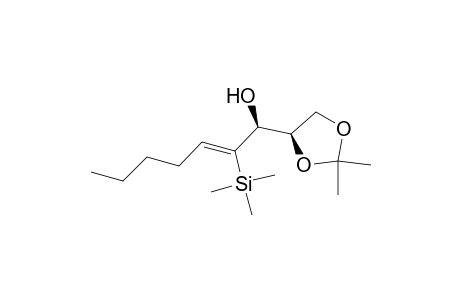 (Z)-(1S,4'R)-1-(2,2-Dimethyl-1,3-dioxolane-4-yl)-2-trimethylsilylhept-2-en-1-ol
