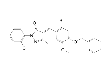 (4E)-4-[4-(benzyloxy)-2-bromo-5-methoxybenzylidene]-2-(2-chlorophenyl)-5-methyl-2,4-dihydro-3H-pyrazol-3-one