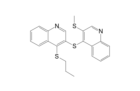 3'-Methylthio-4-n-propylthio-3,4'-diquinolinyl sulfide