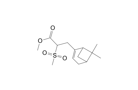 Bicyclo[3.1.1]hept-2-ene-2-propanoic acid, 6,6-dimethyl-.alpha.-(methylsulfonyl)-, methyl ester, [1.alpha.,2(S*),5.alpha.]-