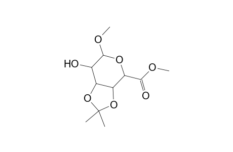 .alpha.-D-Galactopyranosiduronic acid, methyl 3,4-O-(1-methylethylidene)-, methyl ester