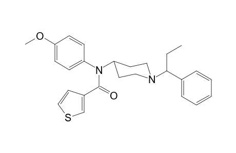 N-4-Methoxyphenyl-N-[1-(1-phenylpropyl)piperidin-4-yl]thiophene-3-carboxamide