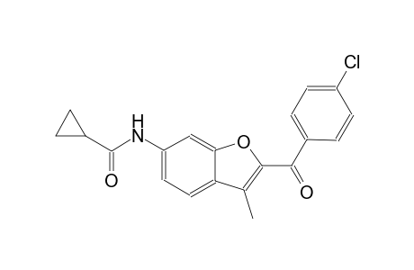 cyclopropanecarboxamide, N-[2-(4-chlorobenzoyl)-3-methyl-6-benzofuranyl]-