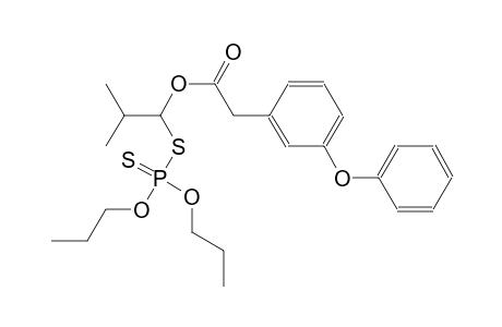 1-[(dipropoxyphosphorothioyl)sulfanyl]-2-methylpropyl (3-phenoxyphenyl)acetate