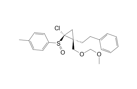 1-({(1R*,2S*)-1-Chloro-2-[(methoxymethoxy)methyl]-2-(2-phenylethyl)cyclopropyl}sulfinyl)-4-methylbenzene