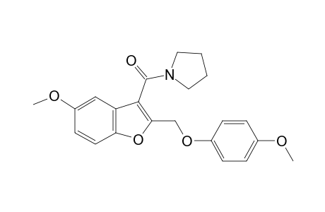 Pyrrolidine, 1-[[5-methoxy-2-[(4-methoxyphenoxy)methyl]-3-benzofuranyl]carbonyl]-