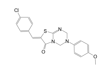 (7Z)-7-(4-chlorobenzylidene)-3-(4-methoxyphenyl)-3,4-dihydro-2H-[1,3]thiazolo[3,2-a][1,3,5]triazin-6(7H)-one
