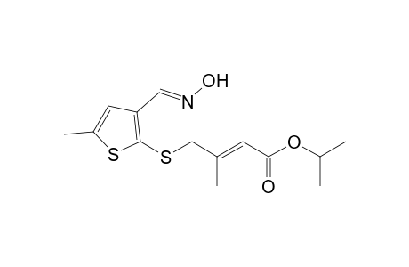 2-(2'-methyl-3'-isopropoxycarbonylallylthio)-3-hydroxyimino-5-methylthiophene