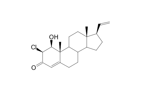 4,20-Pregnadien-1.beta.-hydroxy-2.beta.-chloro-3-one
