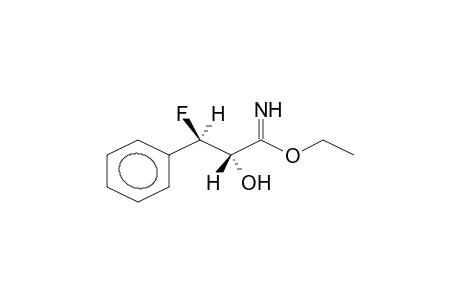 ERYTHRO-(ETHYL 2-HYDROXY-3-PHENYL-3-FLUOROPROPANIMIDATE)
