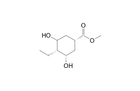 (1R,3S,4S,5R)-3,5-Dihydroxy-4-ethyl-1-(methoxycarbonyl)cyclohexane