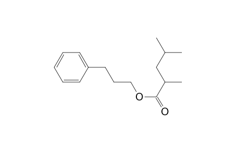 Pentanoic acid, 2,4-dimethyl-, 3-phenylpropyl ester, (S)-