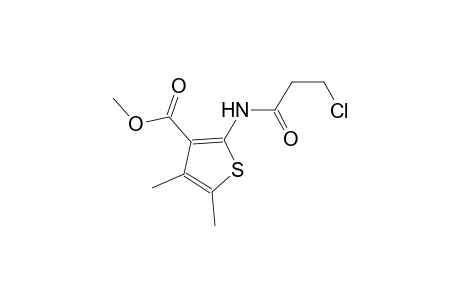 methyl 2-[(3-chloropropanoyl)amino]-4,5-dimethyl-3-thiophenecarboxylate