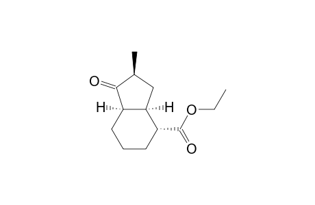(1R*,2R*,6R*,8S*)-2-Carbethoxy-8-methyl-7-oxobicyclo[4.3.0]nonane