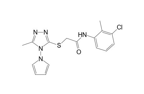 Acetamide, N-(3-chloro-2-methylphenyl)-2-[[5-methyl-4-(1H-pyrrol-1-yl)-4H-1,2,4-triazol-3-yl]thio]-