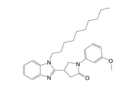4-(1-decyl-1H-benzimidazol-2-yl)-1-(3-methoxyphenyl)-2-pyrrolidinone