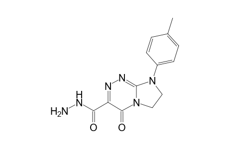 8-(4-Methylphenyl)-4-oxo-4,6,7,8-tetrahydroimidazo[2,1-c][1,2,4]triazine-3-carbohydrazide