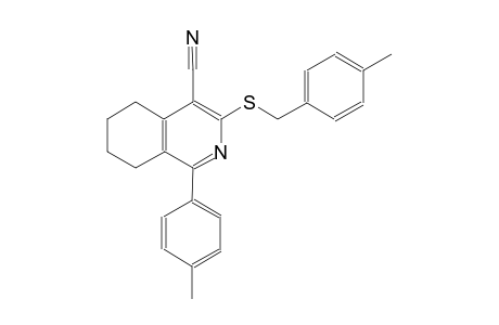 3-[(4-methylbenzyl)sulfanyl]-1-(4-methylphenyl)-5,6,7,8-tetrahydro-4-isoquinolinecarbonitrile
