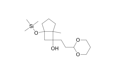 6-(3,3-(Trimethylenedioxy)propyl)-5-methyl-1-(trimethylsiloxy)bicyclo[3.2.0]heptan-6-ol