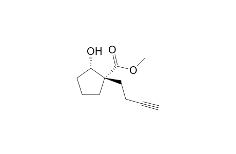 (+-)-(1SR,2SR)-Methyl 1-(buyt-3-ynyl)-2-hydroxycyclopentane-1-carboxylate