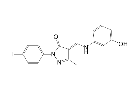 (4E)-4-[(3-hydroxyanilino)methylene]-2-(4-iodophenyl)-5-methyl-2,4-dihydro-3H-pyrazol-3-one