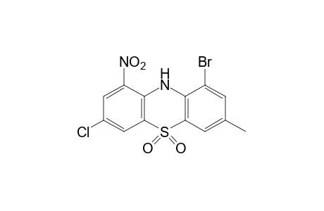 1-bromo-7-chloro-3-methyl-9-nitrophenothiazine, 5,5-dioxide
