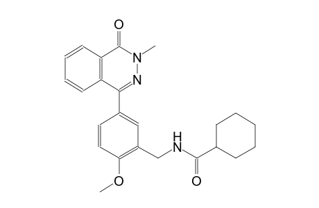 N-[2-methoxy-5-(3-methyl-4-oxo-3,4-dihydro-1-phthalazinyl)benzyl]cyclohexanecarboxamide