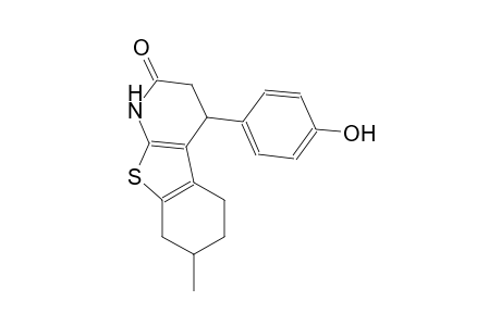 benzo[4,5]thieno[2,3-b]pyridin-2(1H)-one, 3,4,5,6,7,8-hexahydro-4-(4-hydroxyphenyl)-7-methyl-