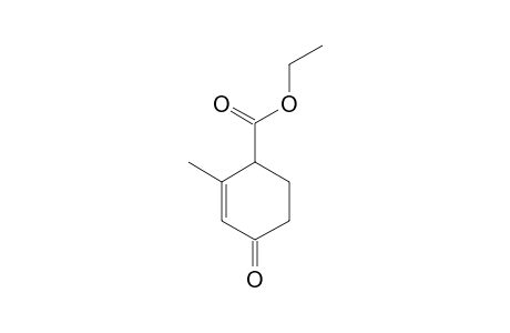 2-Cyclohexene-1-carboxylic acid, 2-methyl-4-oxo-, ethyl ester