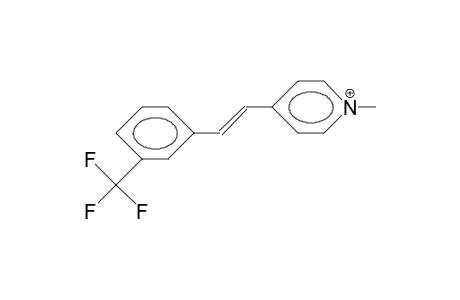 4-(3-Trifluoromethyl-styryl)-N-methyl-pyridinium cation