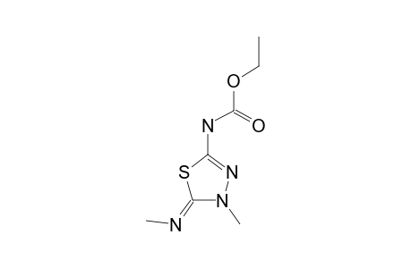 5-ETHOXYCARBONYLAMINO-3-METHYL-2-METHYLIMINO-1,3,4-THIADIAZOLINE