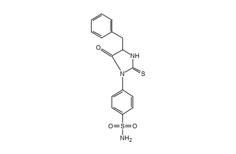 p-(4-BENZYL-5-OXO-2-THIOXO-1-IMIDAZOLIDINYL)BENZENESULFONAMIDE