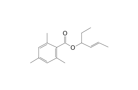 1-Ethyl-trans-2-butenyl 2,4,6-trimethylbenzoate, (.+/-.)-