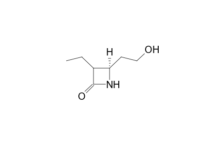(3R*,4R*)-3-Ethyl-4-(2-hydroxyethyl)azitidin-2-one
