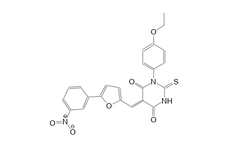 (5Z)-1-(4-ethoxyphenyl)-5-{[5-(3-nitrophenyl)-2-furyl]methylene}-2-thioxodihydro-4,6(1H,5H)-pyrimidinedione