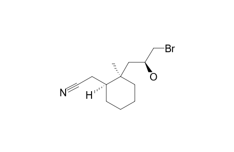 (1'R*,2'S*,2''R*)-[2'-(3''-BROMO-2''-HYDROXYPROPYL)-2'-METHYLCYCLOHEXYL]-ACETONITRILE